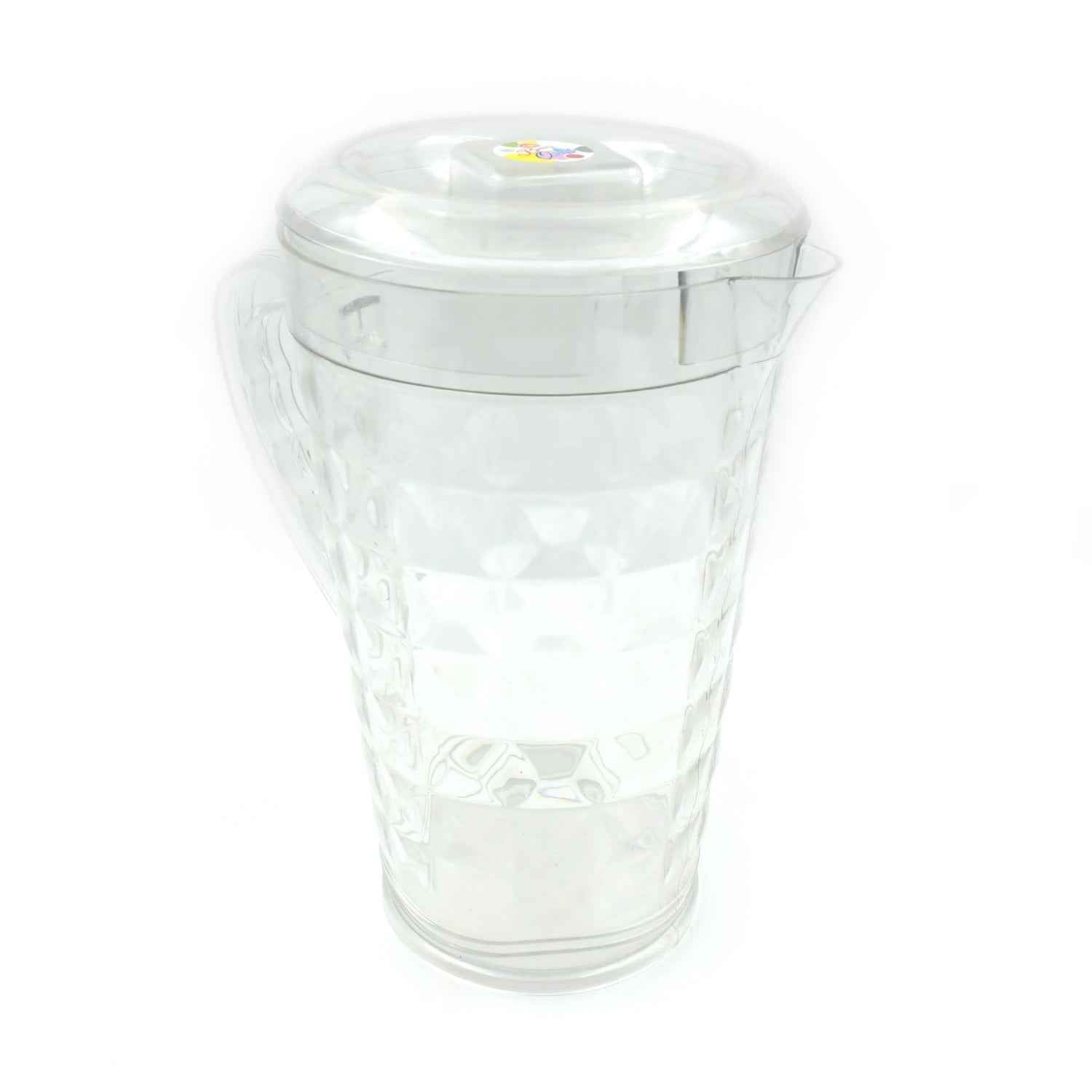 3692  Mocktail Pet Jug  Plastic Jug With Lid Drinking Beverage Jag Transparent Tableware  Reusable Bpa Free Plastic Water Jug For Home Use Perfect For Home Restaurants