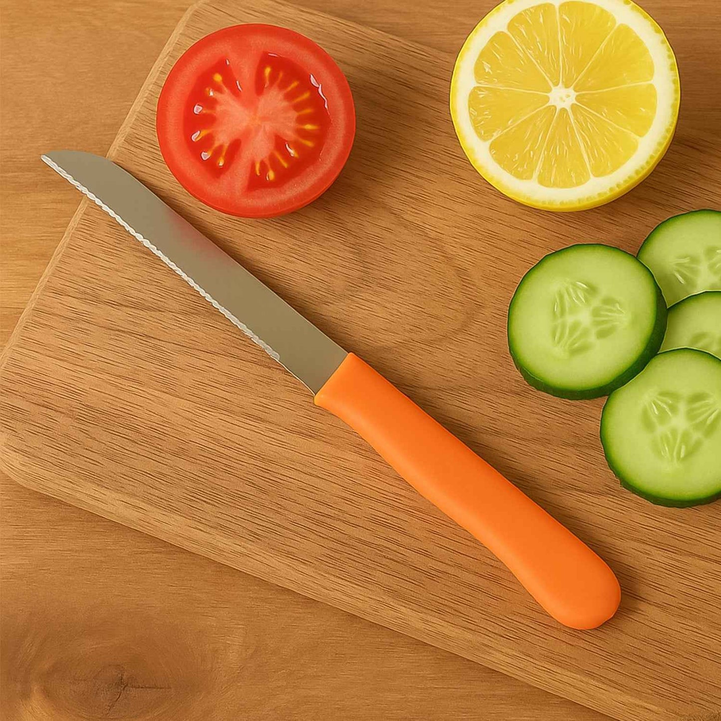 Premium Quality Stainless Steel Handle Plain Knife (1 Pc)