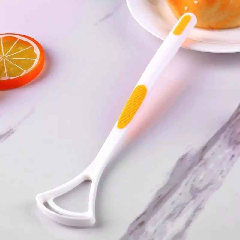 Ne W Hot A Way Hand Scraper Fashion Tongue Cleaner Brush With Silica Handle - BeSh Deals®