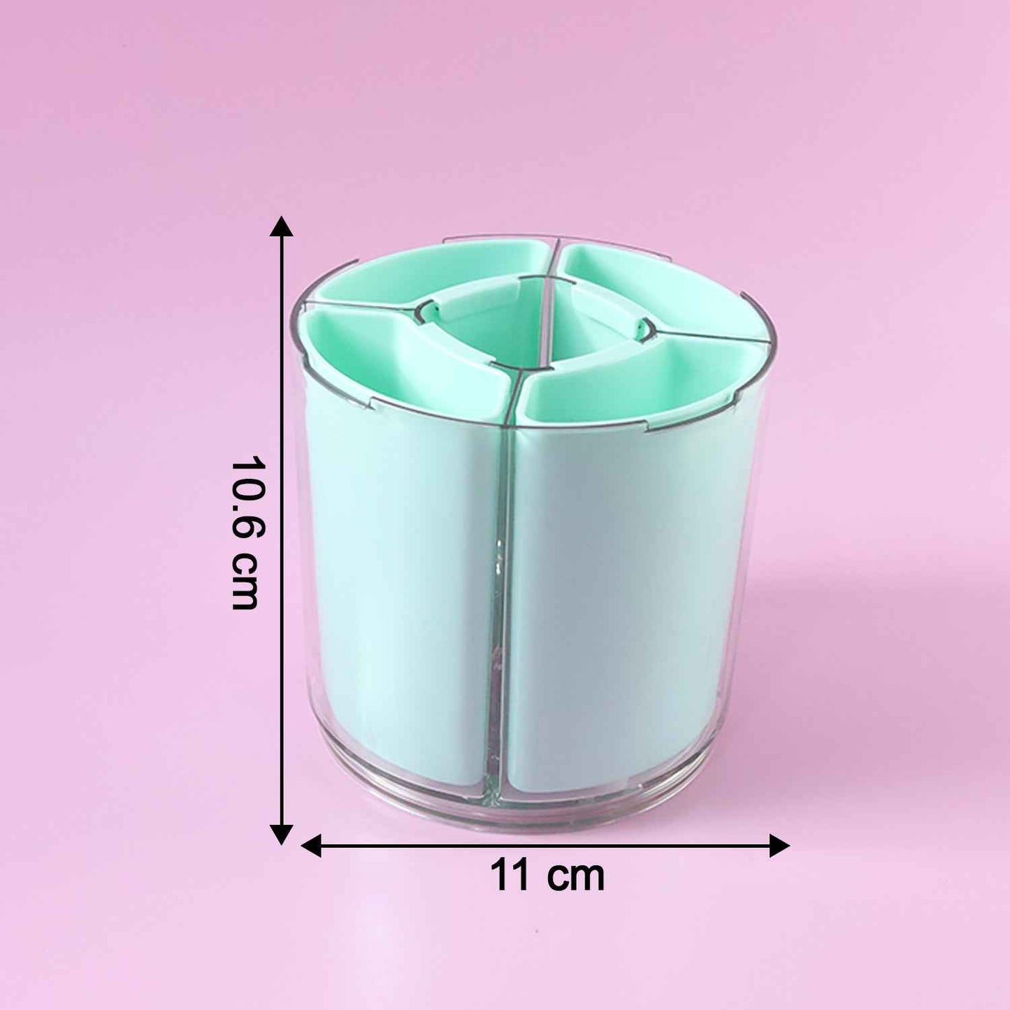 Multipurpose 5 Compartment Rotating Pen Holder (1 Pc)