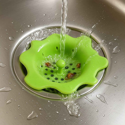 Flexible Silicone Sink Strainer  Drain Hair Catcher