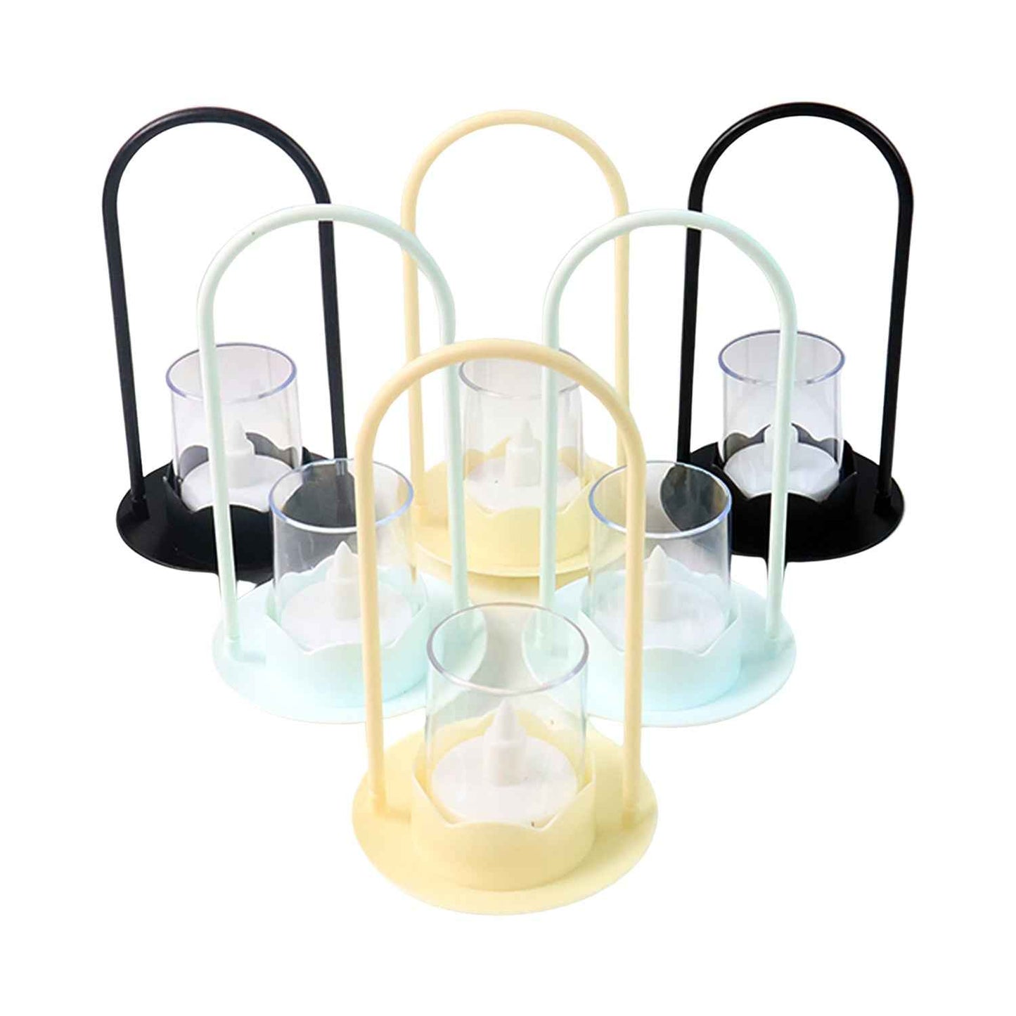Decorative Wind Light Style Plastic Flameless Led Candles (6 Pc)
