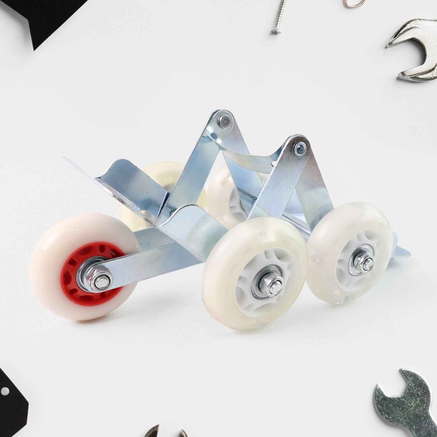 Heavy-duty Motorcycle Front Wheel Parking Roller Stand (1 Pc)