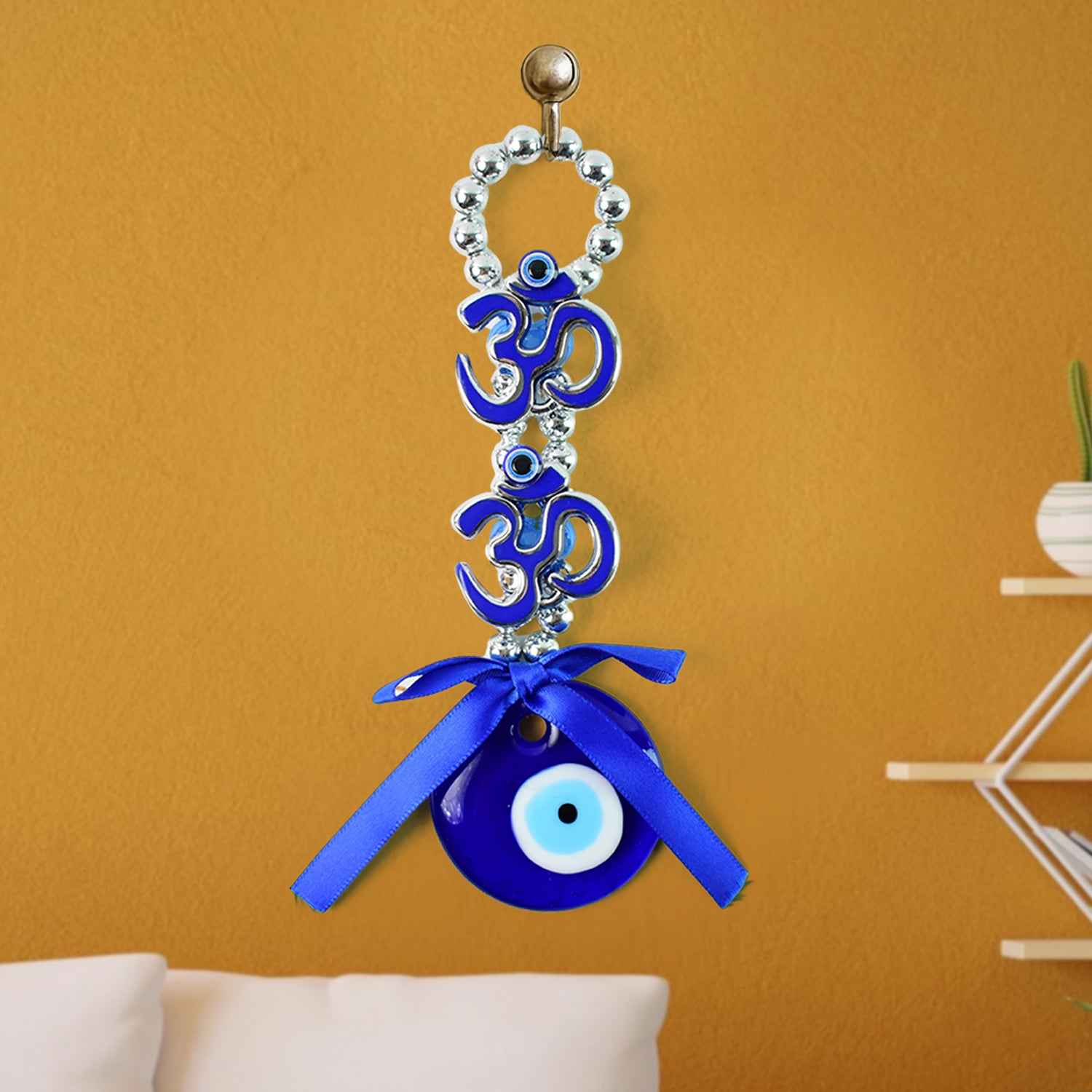 Decorative Double Om Symbol Evil Eye Hanging (1 Pc)