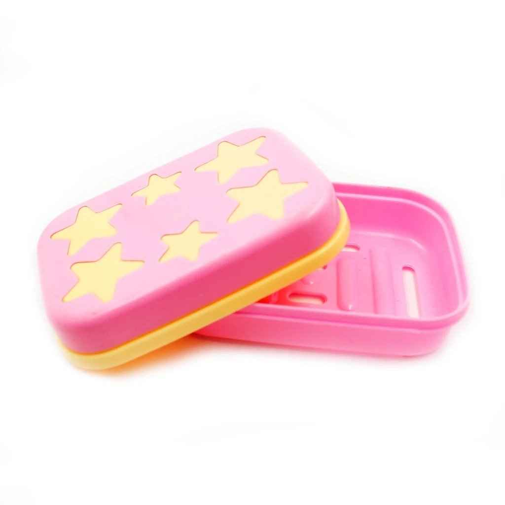 3700 Star Shaped Self Design Soap Case Holder For Bathroom