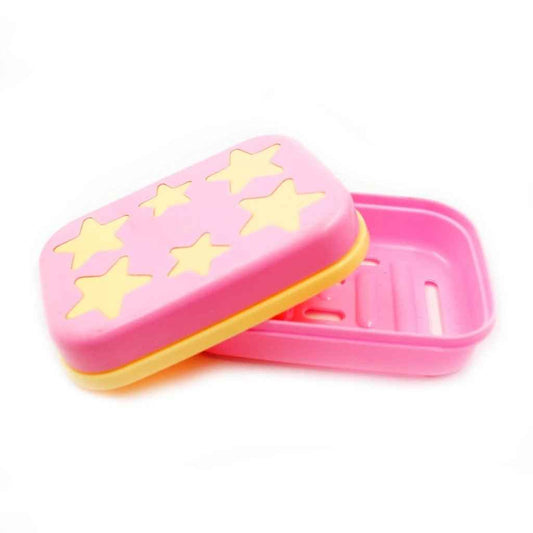 3700 Star Shaped Self Design Soap Case Holder For Bathroom
