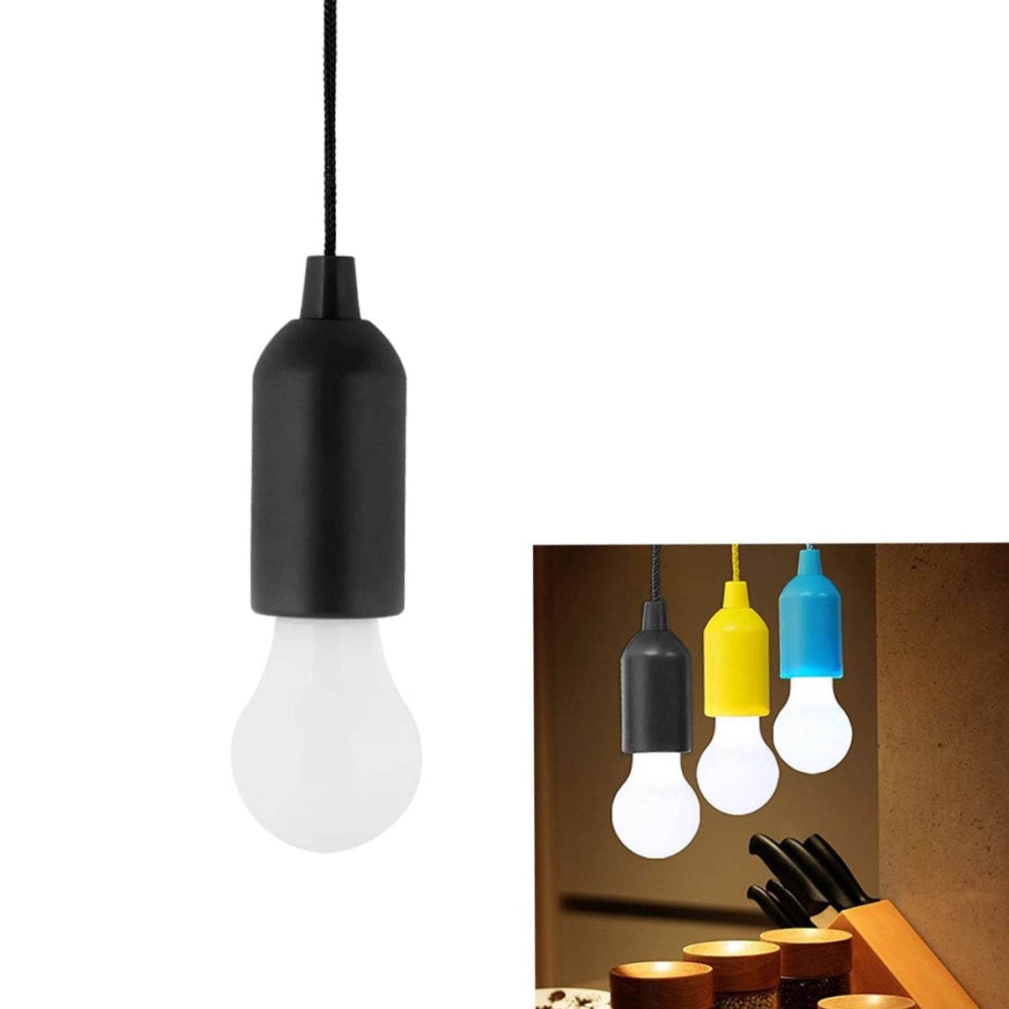 12899 1pcs Led Bulbs Pull Cord Light Led Pull Cord Light Hanging Led Bulb Pull Wire Drawstring Light Bulb Black Led Pendant Lights - Best Deals at BeSh Deals®