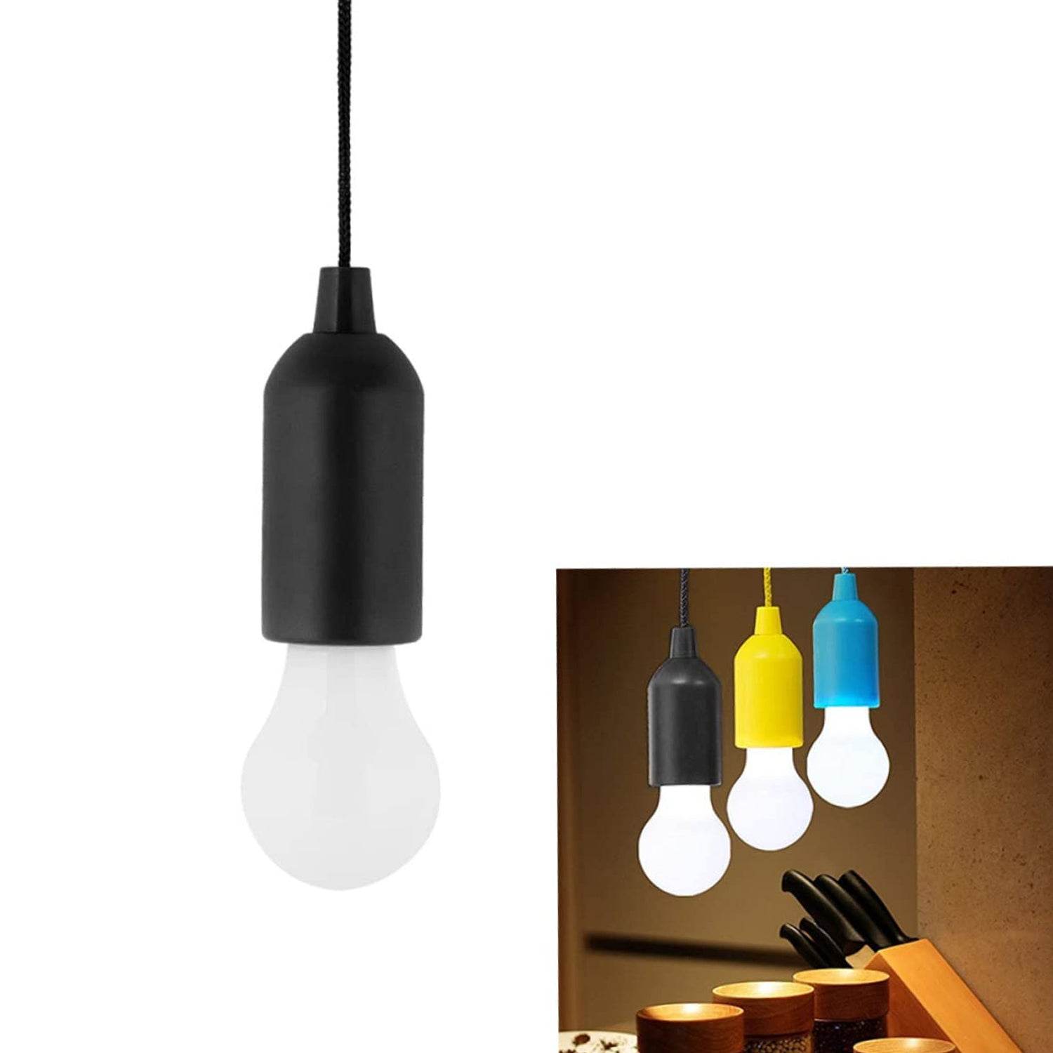 12899 1pcs Led Bulbs Pull Cord Light Led Pull Cord Light Hanging Led Bulb Pull Wire Drawstring Light Bulb Black Led Pendant Lights - Best Deals at BeSh Deals®