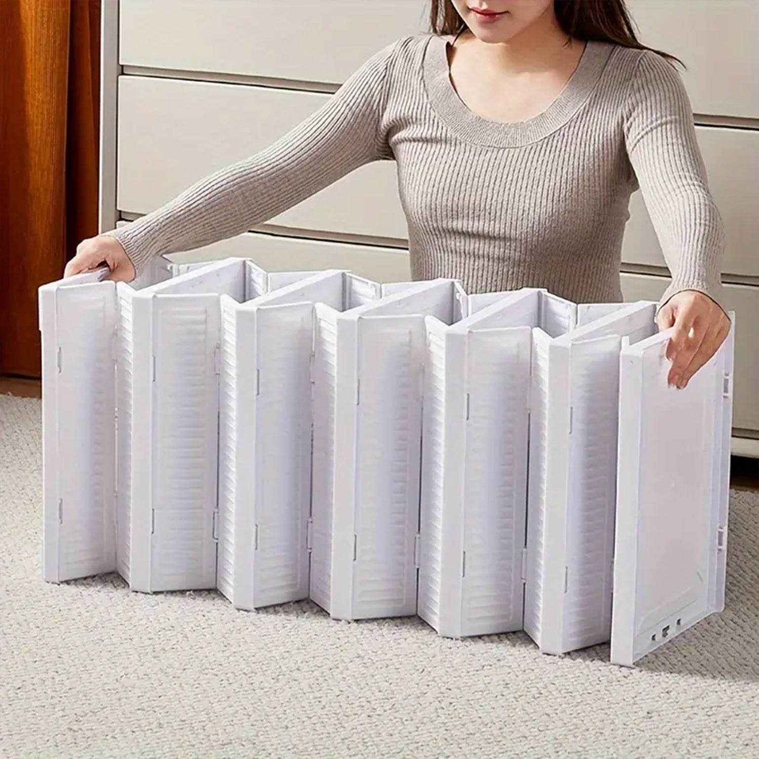 Stackable Multifunctional Storage For Clothes Foldable Drawer Shelf Basket Utility Cart Rack Storage Organizer Cart For Kitchen Pantry Closet Bedroom Bathroom Laundry (5 Layer 1 Pc) - Best Deals at BeSh Deals®