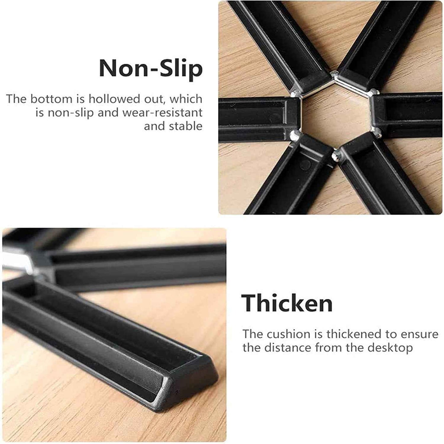 Folding Insulated Pad For Hot Pots - Foldable Trivet Mats (1 Pc)