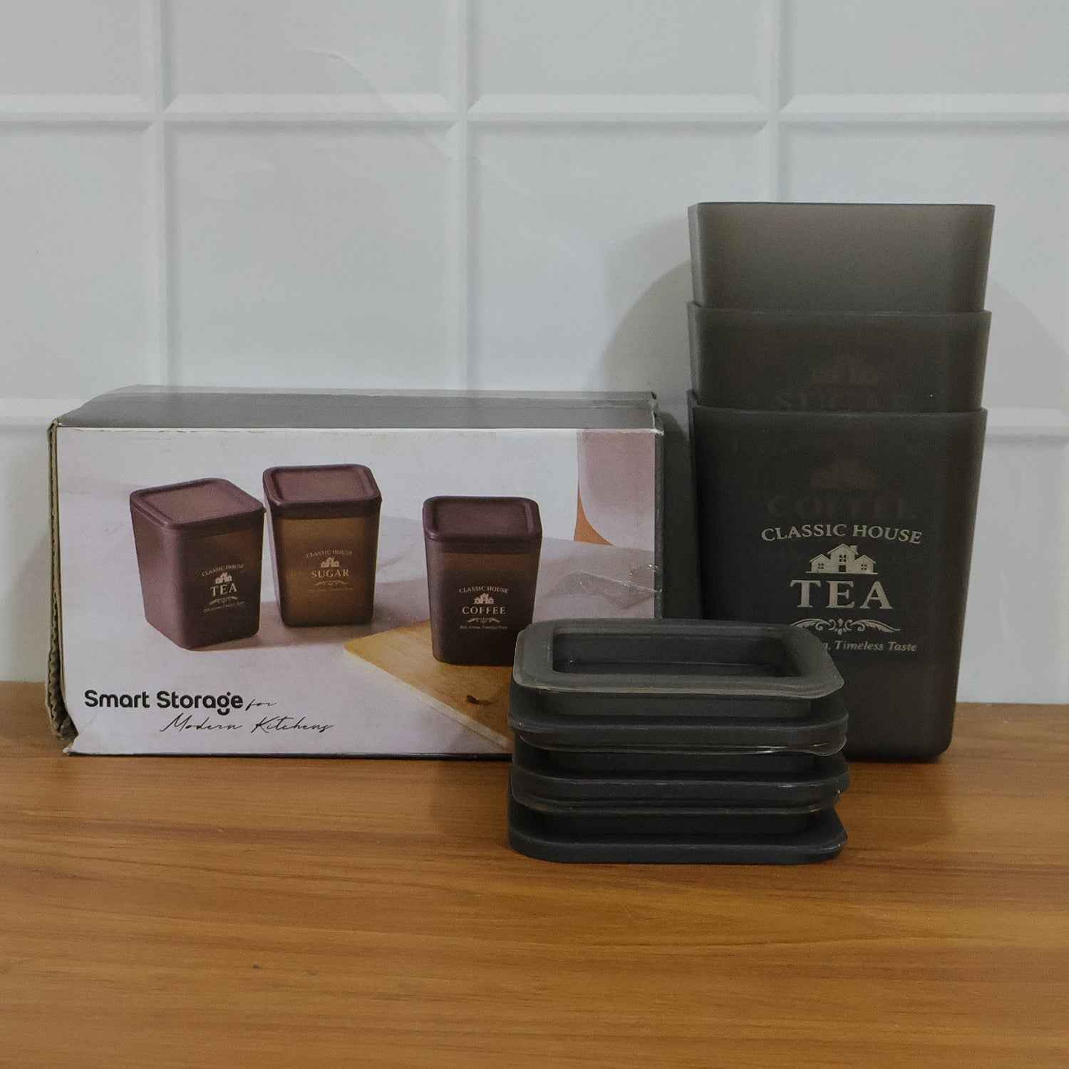 Plastic Kitchen Storage Container Set (3 Pc Set)