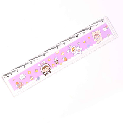 Premium Cute Cartoon Plastic Ruler For Kids (1 Pc)