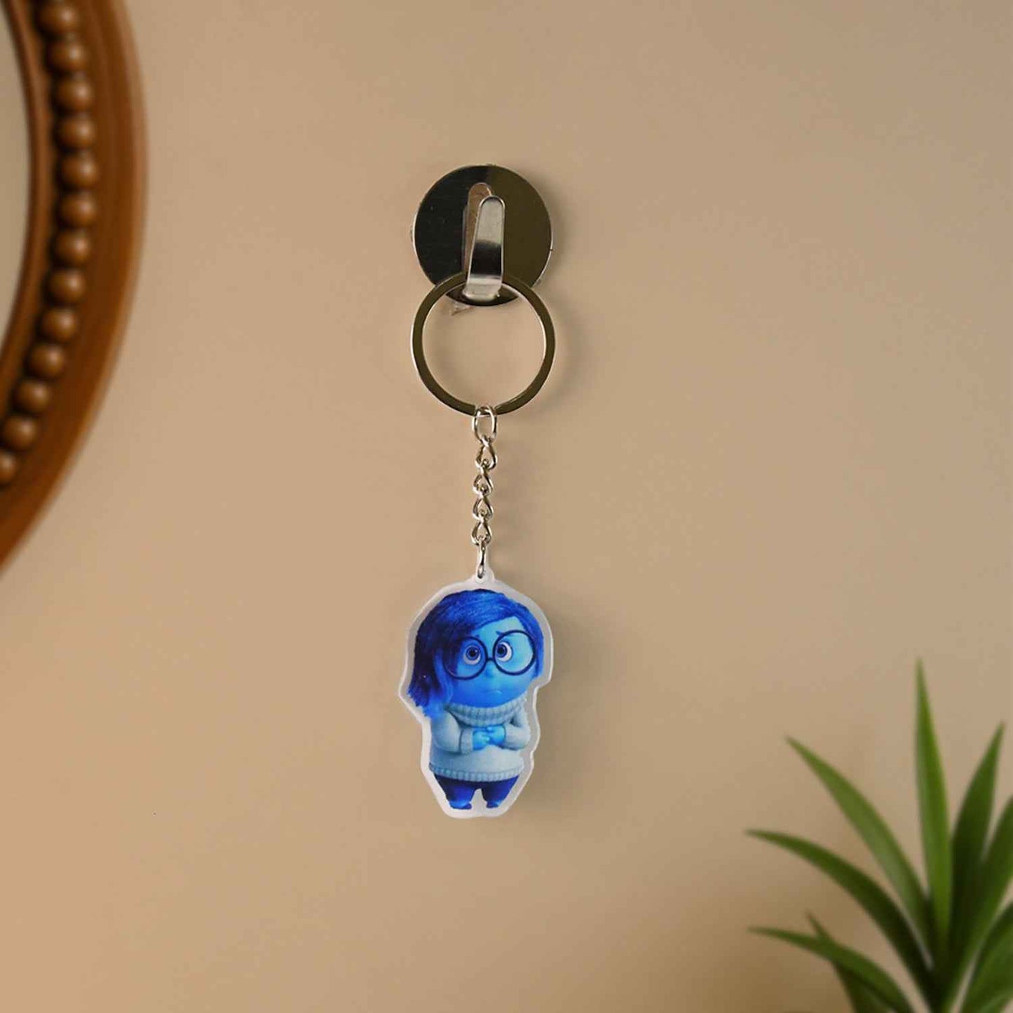 Cartoon Character-themed Acrylic Keychain (1 Pc)