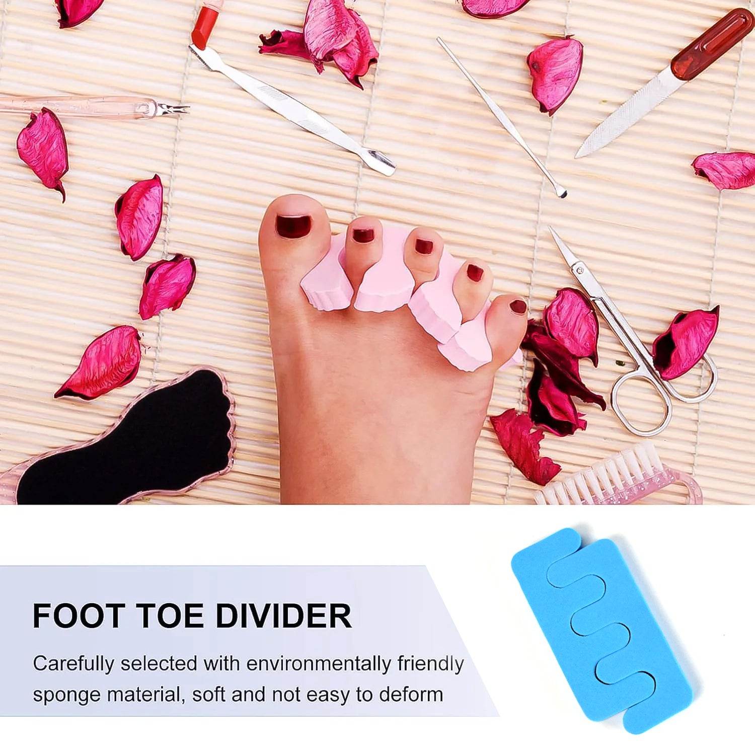 Toe Separators Toe Spacers Sponge Toe Stretcher Pedicures (1 Pair) - Best Deals at BeSh Deals®