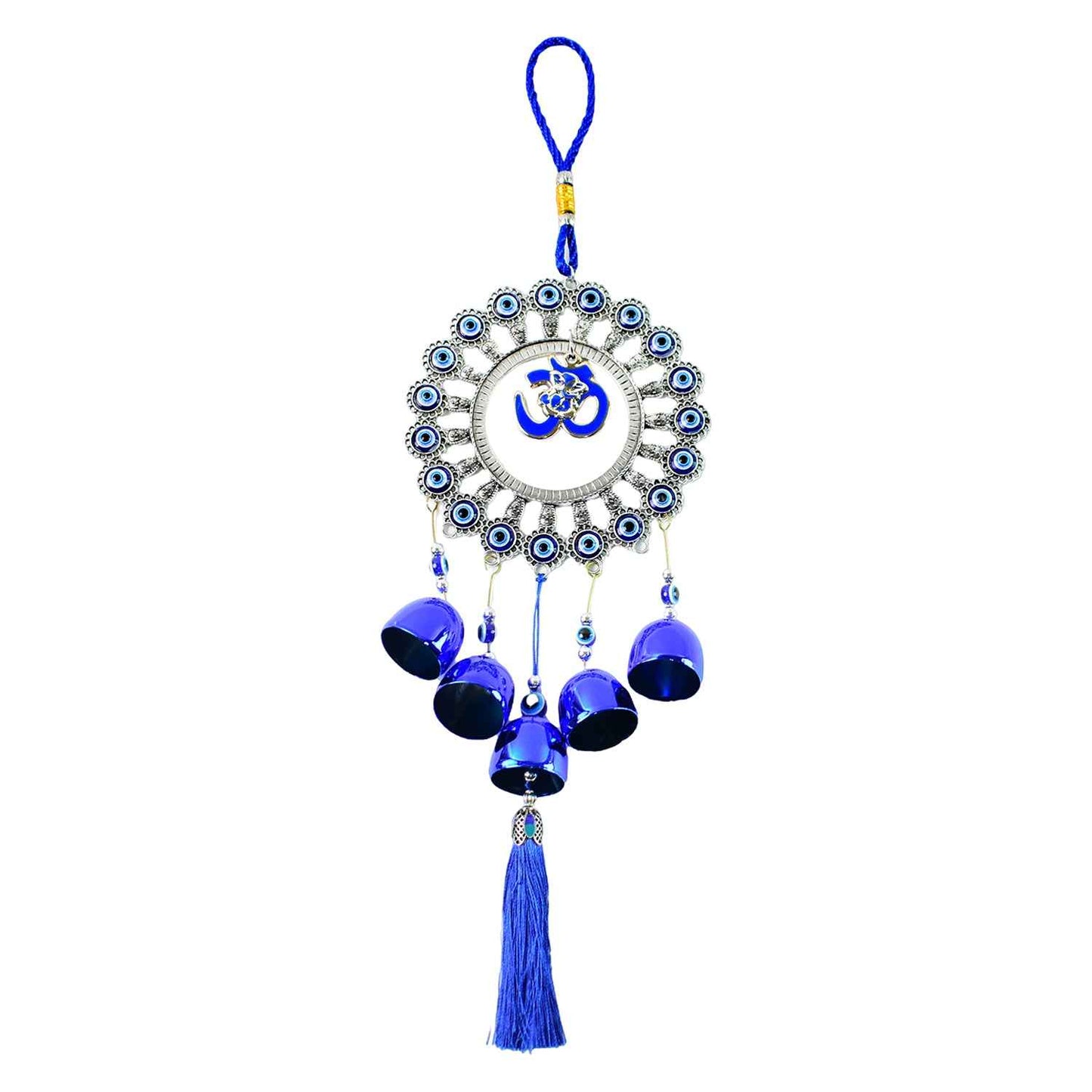 Decorative Om Evil Eye Wind Chime Wall Hanging (1 Pc)