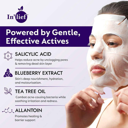 Inlief Salicylic Acid 1 Clarifying  Pore-refining Facial Sheet Mask (1 Pc)