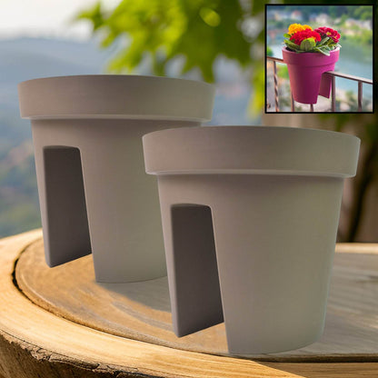 Creative Flower Pot Balcony Flower Pot Holder (2 Pc) - Best Deals at BeSh Deals®