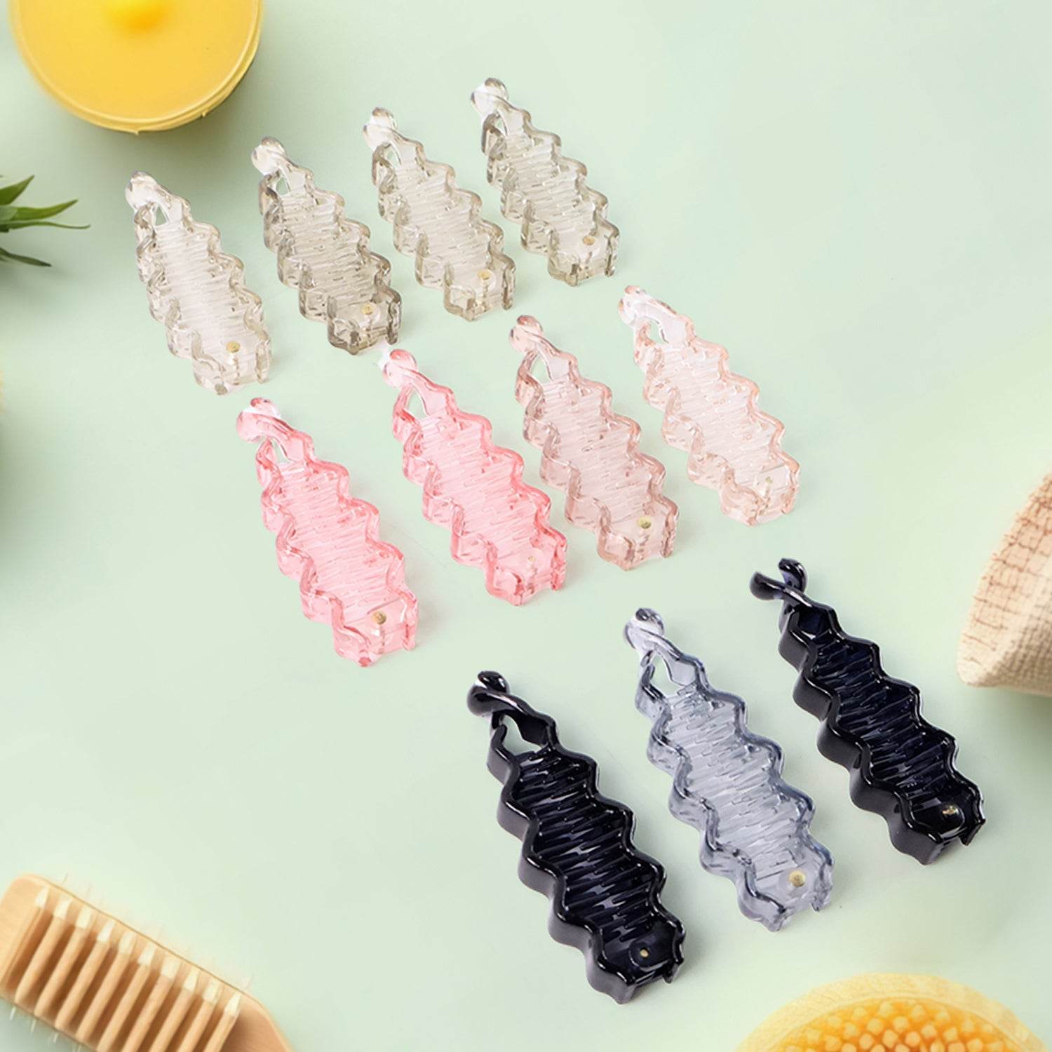 Plastic Hair Claw Clips Strong Clips (12 Pc  Mix Color) Hair Accessories - Best Deals at BeSh Deals®