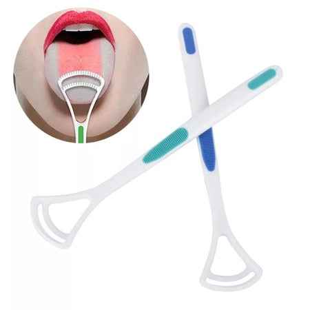 Ne W Hot A Way Hand Scraper Fashion Tongue Cleaner Brush With Silica Handle - BeSh Deals®