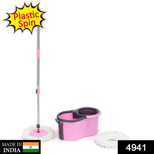 4941 Quick Spin Mop Plastic Spin Bucket Floor Cleaning Easy Wheels  Big Bucket Floor Cleaning Mop With Bucket - Best Deals at BeSh Deals®