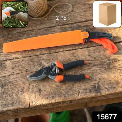 Heavy Duty Gardening Pruning Tool Combo Set (2 Pc Set)