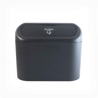 Mini Car Trash Can With Lid Waterproof Car Trash Bin Storage Box (1 Pc)
