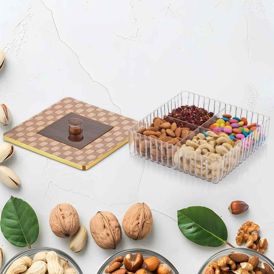 Plastic Super King Exclusive Mukhavasdani Dry Fruit Boxes (1 Pc)