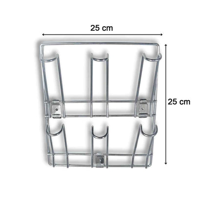 Wall-mounted Stainless-steel Cup  Mug Holder Rack (25 X 25 Cm 1 Pc)