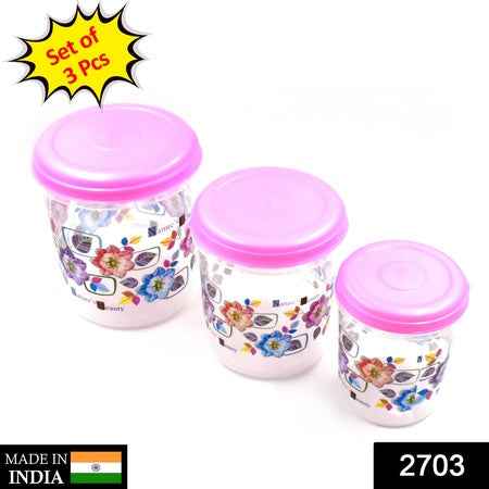 2703 3 Pc Storage Container Used In All Kinds Of Places Including Household And Offices For Storing Stuffs And Items Etc.