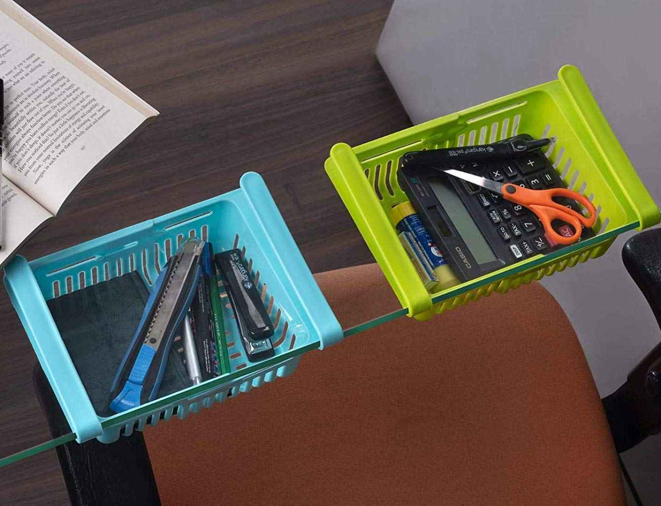 5338 Virgin Freeze Storage Unbreakable Adjustable Multi Color Tray With Extra Storage  Easy To Remove Easy To Clean  Pack Of 4 Tray