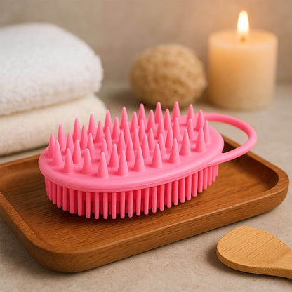 2-in-1 Silicone Soft Bristle Bath Brush - Best Deals at BeSh Deals®