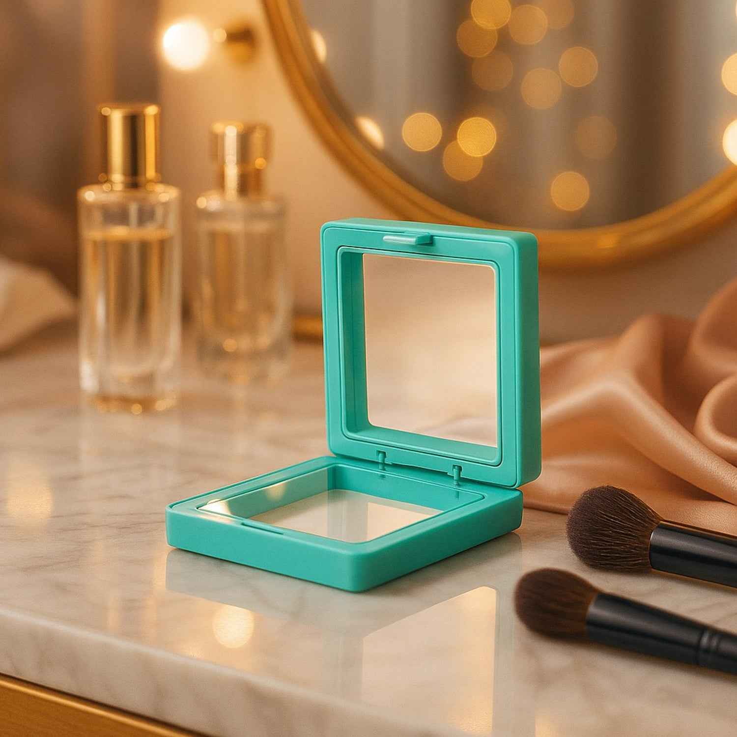 Transparent Jewellery Display Box (7x7 Cm  1 Pc)