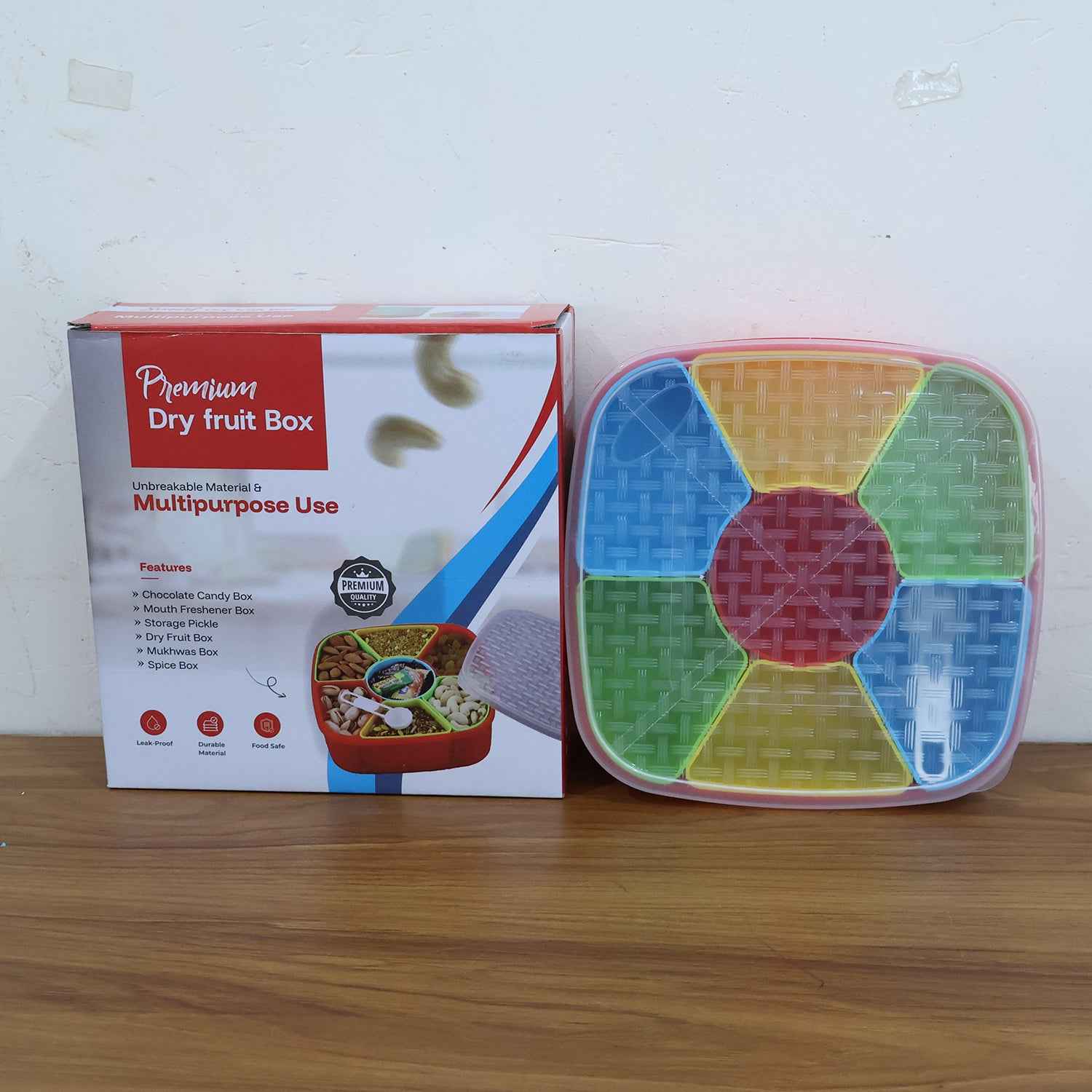 7 In 1 Dry Fruit  Snack Box With Spoon
