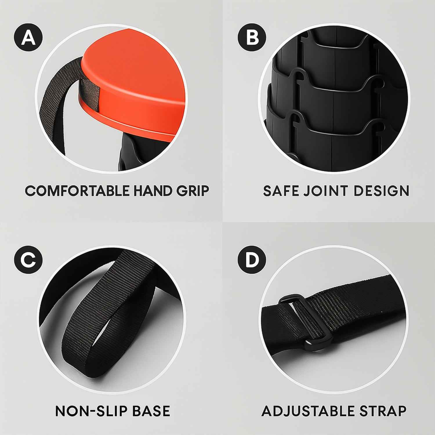 Adjustable Portable Telescopic Folding Stool (1 Pc)