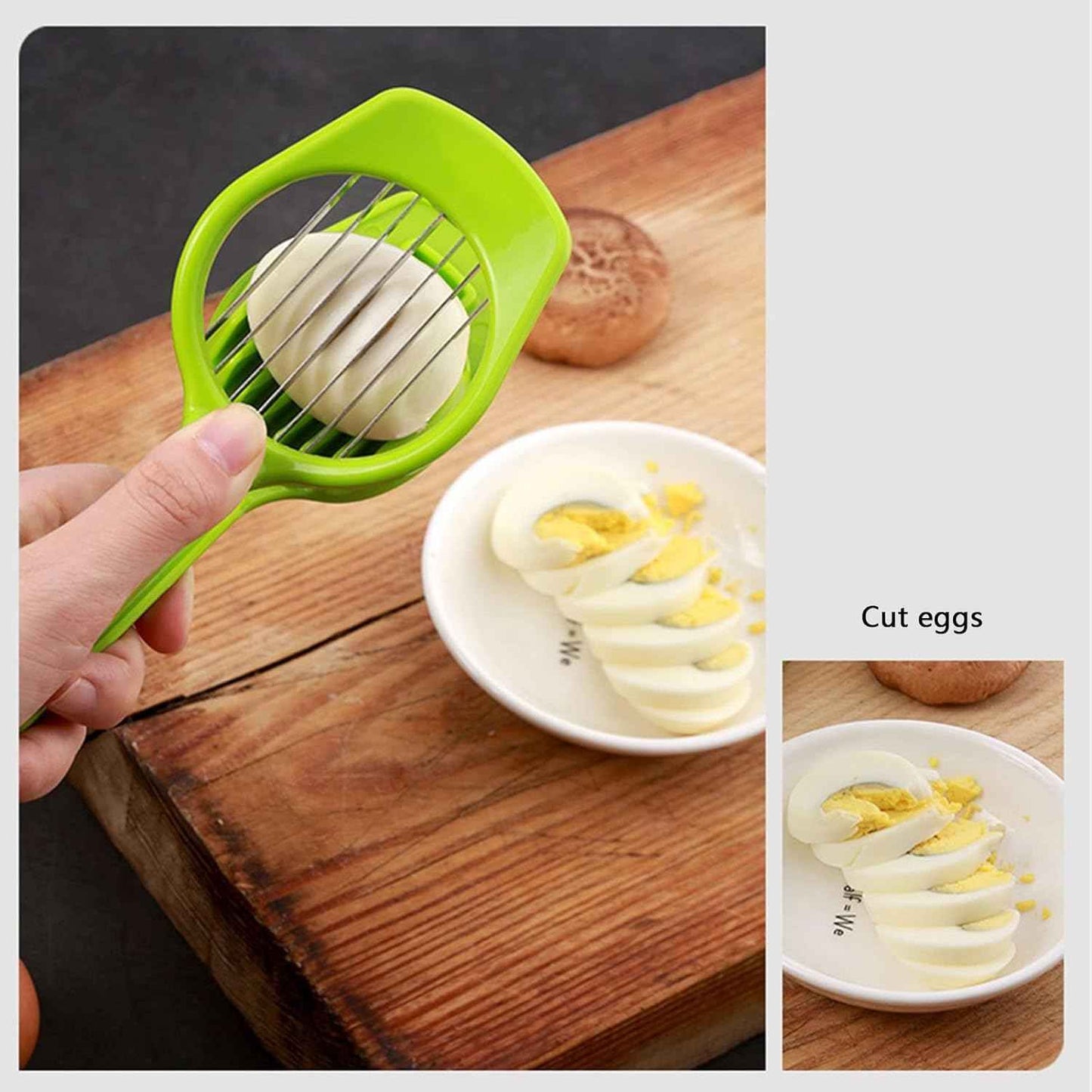 5970 Multipurpose Slicer With Seven Blades Egg Slicers Stainless Slicer Strawberry Tomato Kiwi Fruit Cutter Divider Separator