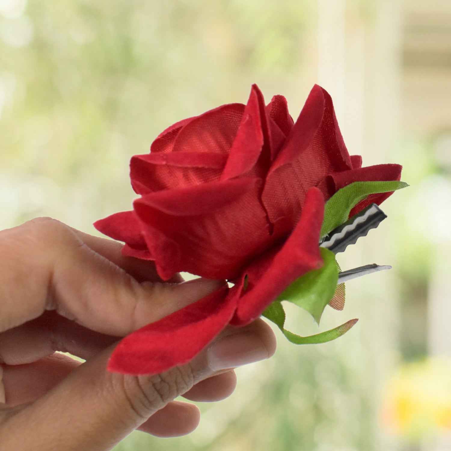 Colourful Flowing Flower Hair Pin (12 Pcs Set  Mix Color)