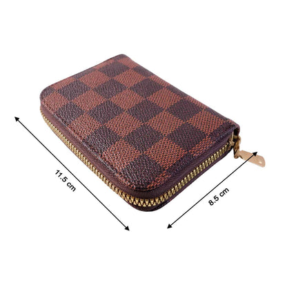 Zip Card Holder Wallet  Multi Card Organizer Case (1 Pc)