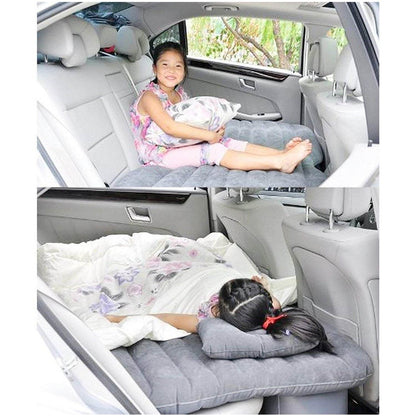 8043 Car Inflatable Bed With 2 Pillows   Air Pump (Portable) For Travel Camping Vacation  Polyester Inflatable Travel Car Bed Air Sofa With Two Inflatable Pillow And Air Pump For Car Back Seat Air Pump Random Colour - Best Deals at BeSh Deals®