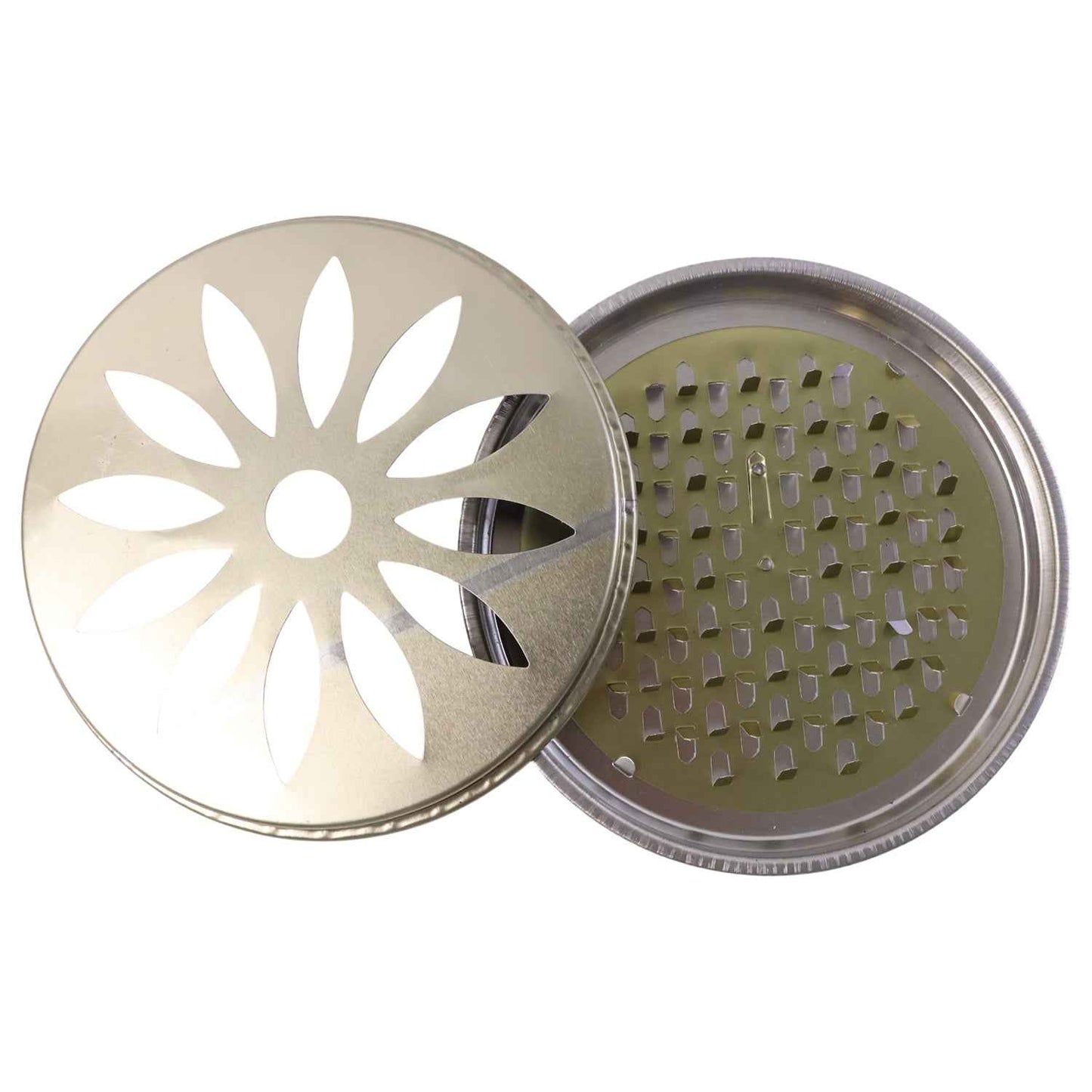 2 In 1 Metal Mosquito Coil Stand Cum Incense Burner (15x15 Cm 1 Pc)