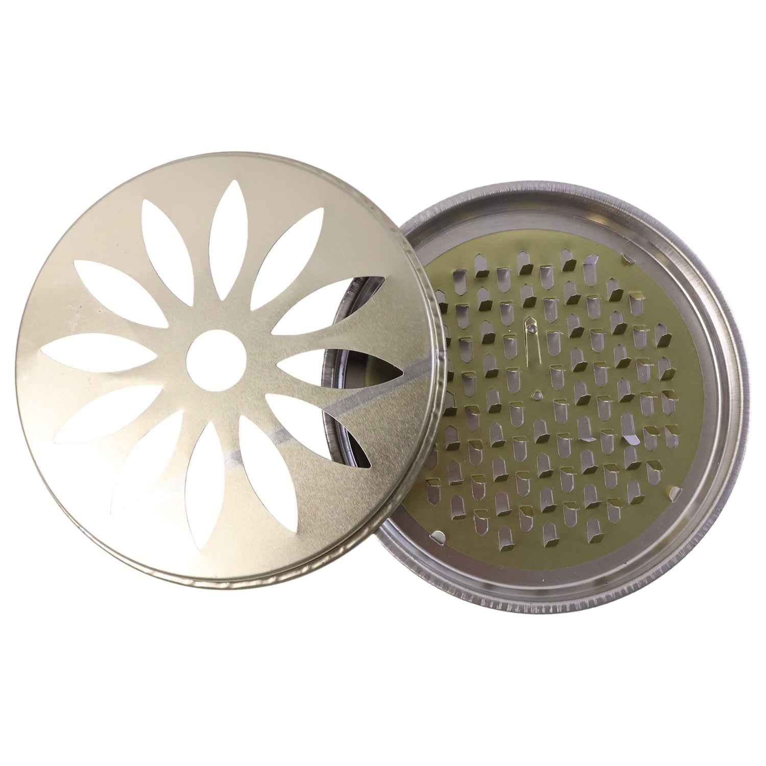 2 In 1 Metal Mosquito Coil Stand Cum Incense Burner (15x15 Cm 1 Pc)