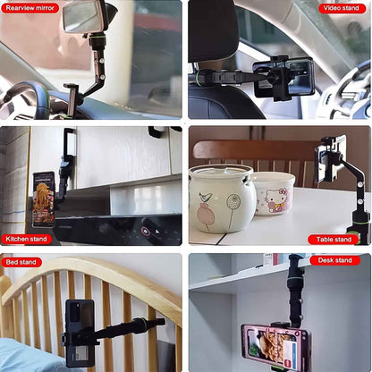 Multifunctional Car Rear View 360 Rotatable Mobile Holder