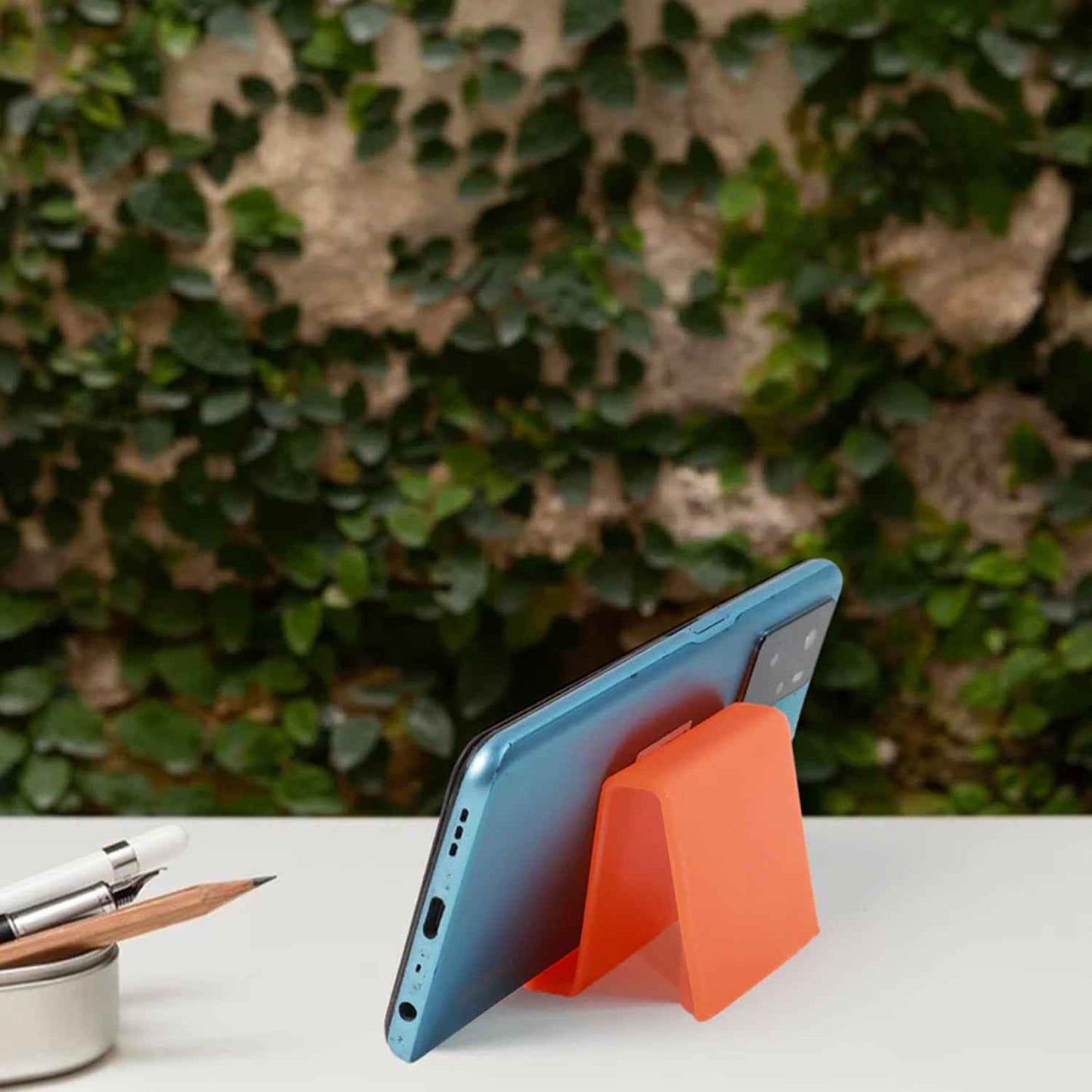 Durable Plastic Mobile Phone Stand With Angled Support (2 Pc  Mix Color)