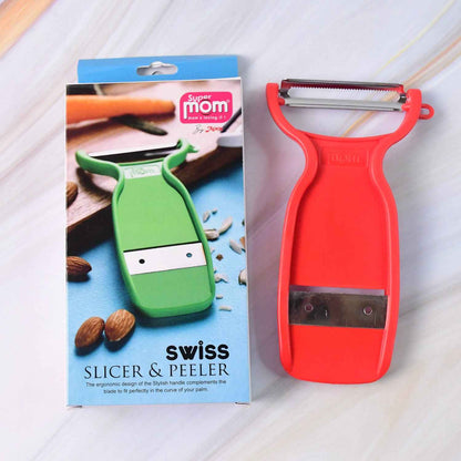 Supermom Swiss 2-in-1 Slicer  Peeler With Ultra Sharp Stainless Steel Blades