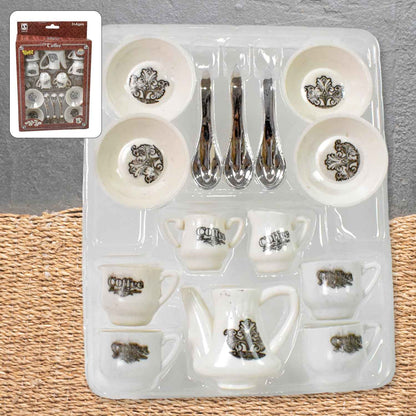 4445 Tickles Tea Toy Set  Coffee Kitchen Plastic Set Toy For Kids Boys  Girls (14 Pcs)