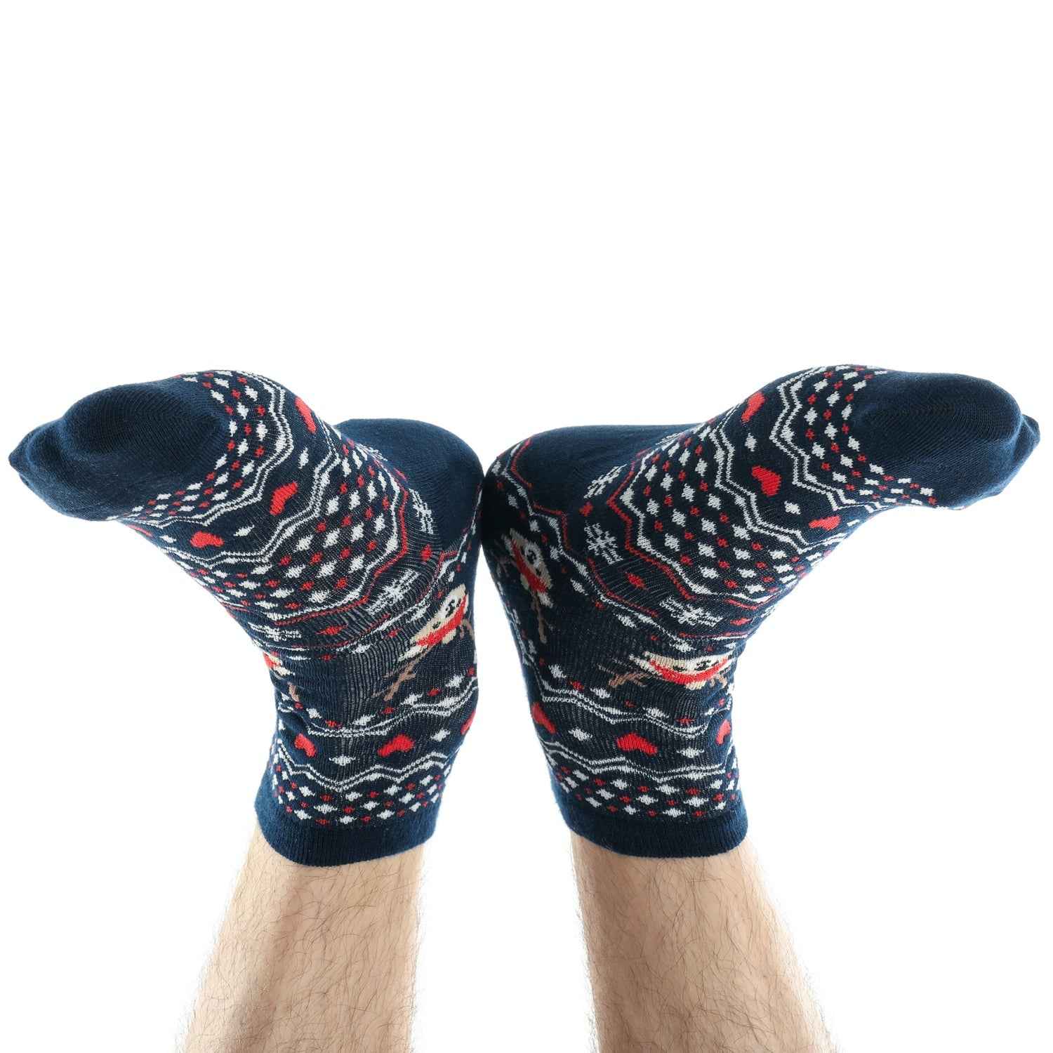 7372 Mix Design Socks For Men. Premium Ankle Length Sports Socks With Thick Cotton Cushion