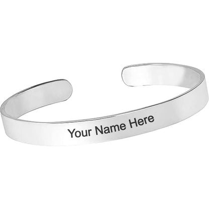 Customized  Personalized Stylish Kada Bracelet (1 Pc  Silver) - Best Deals at BeSh Deals®