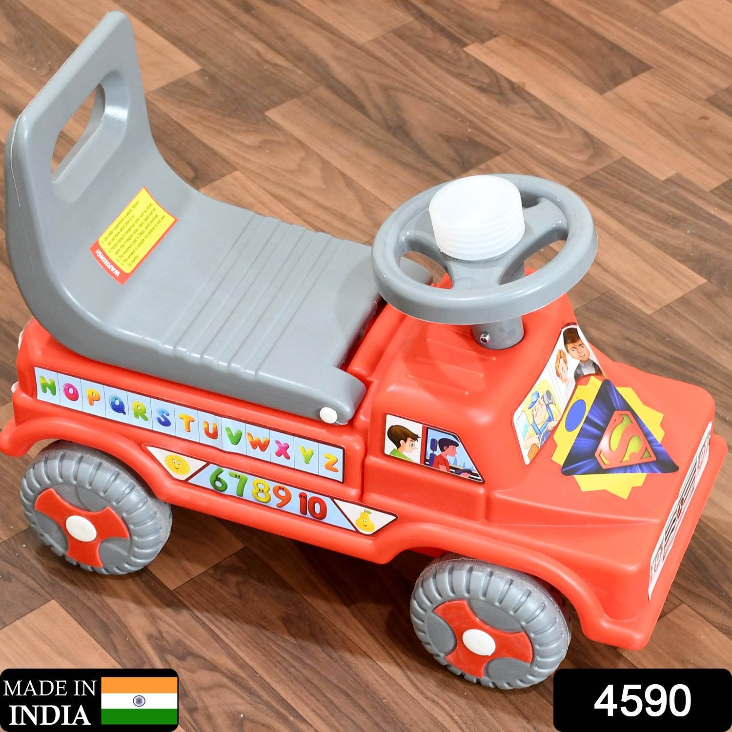 4590  Kids Baby City Ride On Push Car Ride With Backrest Musical Horn For Children Kids Toy Ride-on Kids Toys Toddler Baby Toy Baby Car Suitable For Kids Boysgirls - Best Deals at BeSh Deals®