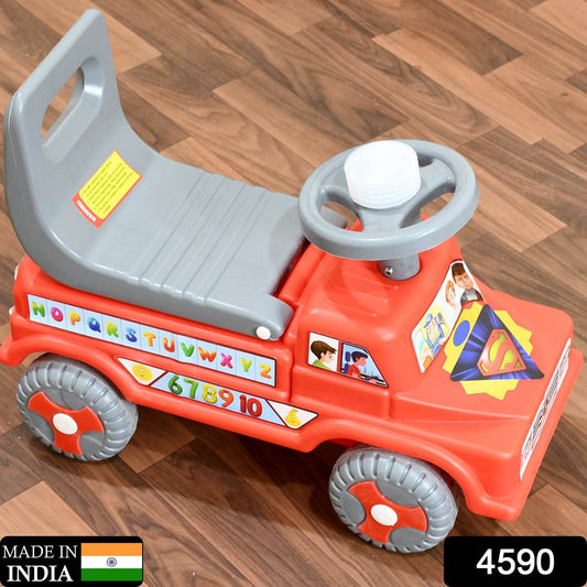 4590  Kids Baby City Ride On Push Car Ride With Backrest Musical Horn For Children Kids Toy Ride-on Kids Toys Toddler Baby Toy Baby Car Suitable For Kids Boysgirls - Best Deals at BeSh Deals®