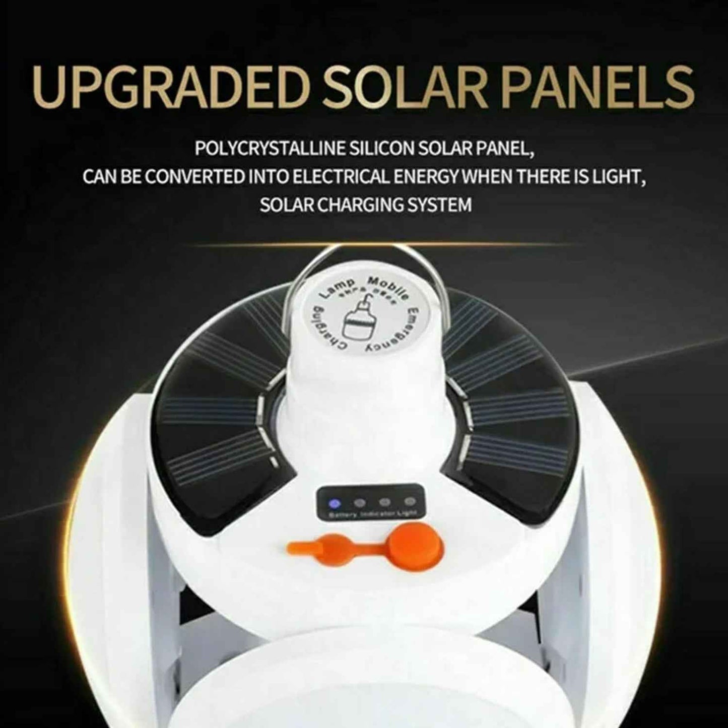 12590 Solar Multi-functional Emergency Led Light Bulb With Usb Charging Led Camping Lamp Camping Lamp Usb Rechargeable 5 Brightness Light Modes Foldable Camping Light Sos Ip65 Waterproof Camping Light Blackout Emergency Equipment Camping Gadgets