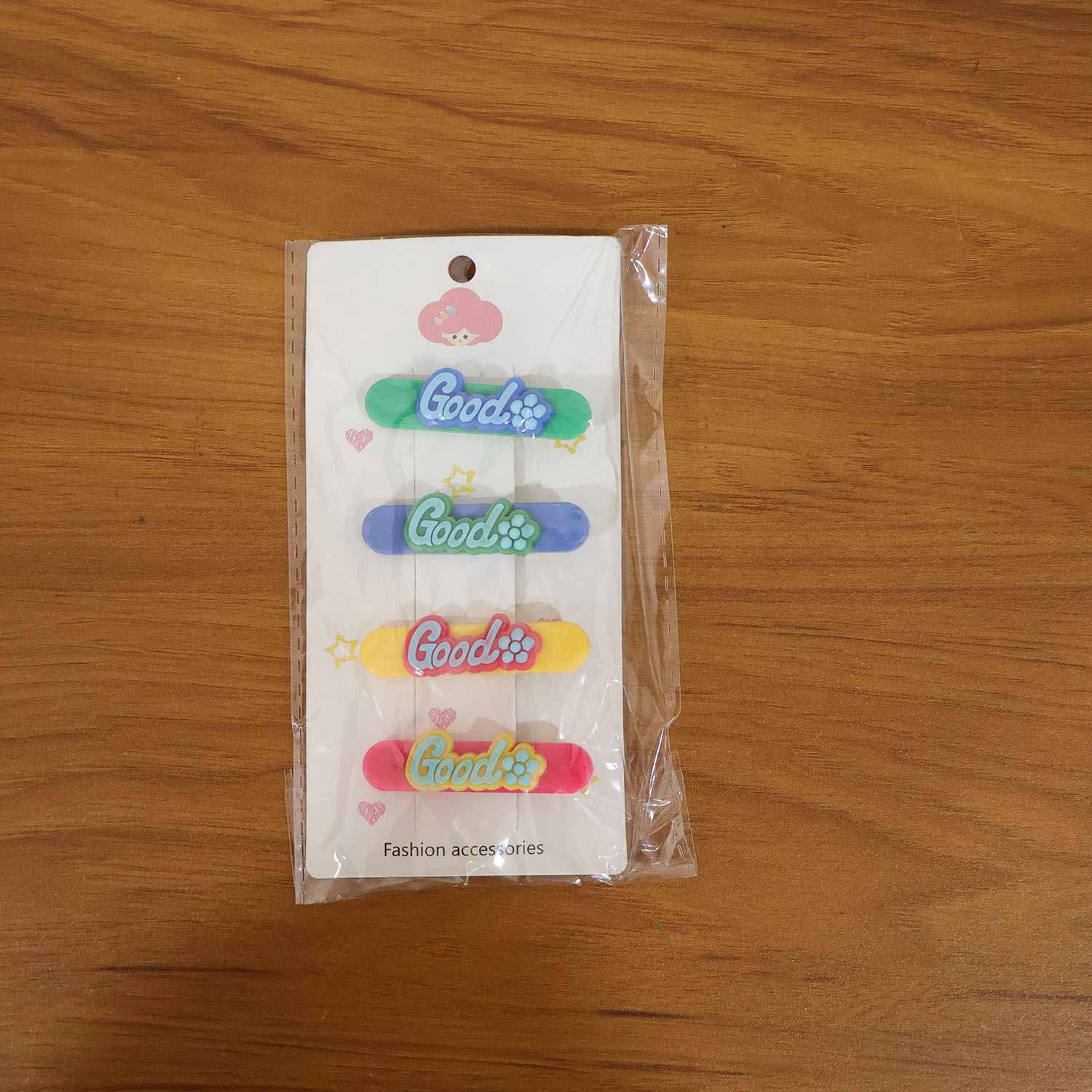 Colorful Good Design Hair Clips (4 Pc)